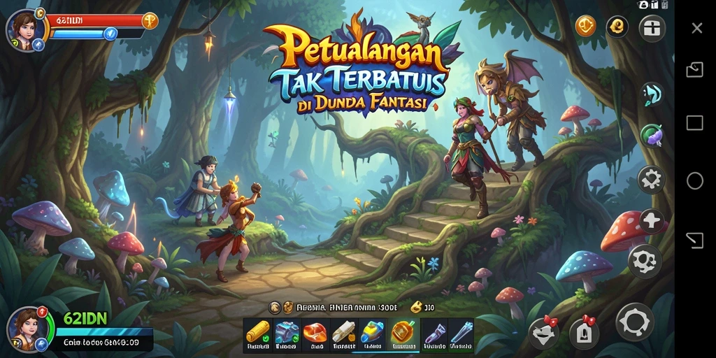 Tampilan gameplay seru di dunia fantasi 62IDN.