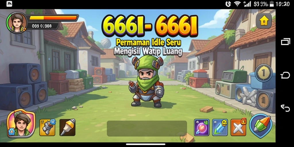 Tampilan gameplay menarik dari 666I dengan mekanisme Idle.