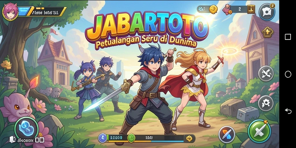Tangkapan layar JABARTOTO menampilkan aksi seru dan karakter anime yang menarik.
