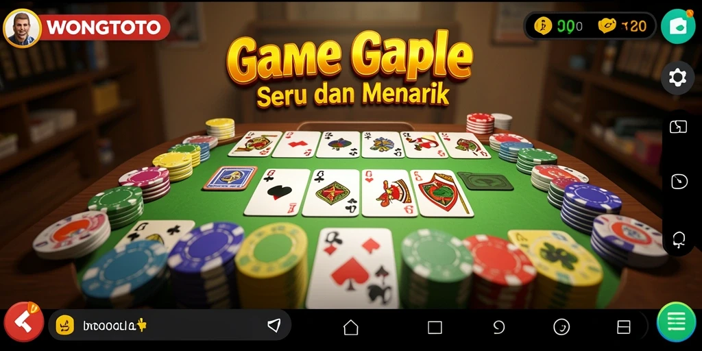 Gameplay WONGTOTO yang penuh strategi dalam permainan Gaple.